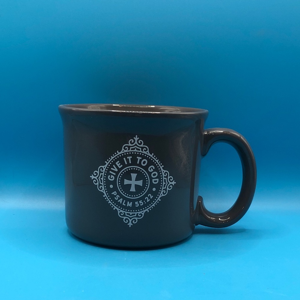 GIVE IT TO GOD Inspirational Grey Coffee Mug